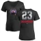 Women's Corey Dickerson Midnight Mascot V-Neck T-Shirt - Black