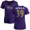 Women's Corey Mayfield Jr. Name & Number V-Neck T-Shirt - Purple