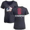 Women's Corey Schueneman Name and Number Banner Wave V-Neck T-Shirt - Navy