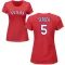 Women's Corey Seager Name & Number T-Shirt - Red