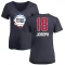 Women's Cory Joseph Name and Number Banner Wave V-Neck T-Shirt - Navy