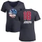 Women's Cory Joseph Name and Number Banner Wave V-Neck T-Shirt - Navy