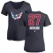 Women's Craig Berube Name and Number Banner Wave V-Neck T-Shirt - Navy