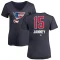 Women's Craig Janney Name and Number Banner Wave V-Neck T-Shirt - Navy