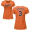 Women's Curt Blefary Name & Number T-Shirt - Orange