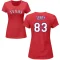 Women's Curtis Terry Name & Number T-Shirt - Red