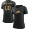 Women's Custom 2020 Salute To Service Performance T-Shirt - Black