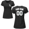 Women's Custom Name & Number T-Shirt - Black