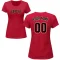 Women's Custom Name & Number T-Shirt - Crimson