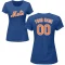 Women's Custom Name & Number T-Shirt - Royal