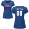 Women's Custom Name & Number T-Shirt - Royal