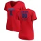 Women's Custom RBI Slim Fit V-Neck T-Shirt - Red