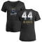 Women's Dairon Blanco Midnight Mascot V-Neck T-Shirt - Black