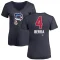 Women's Dale Berra Name and Number Banner Wave V-Neck T-Shirt - Navy