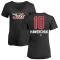 Women's Dale Hawerchuk Name and Number Banner Wave V-Neck T-Shirt - Black