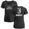 Women's Dale Murphy Midnight Mascot V-Neck T-Shirt - Black