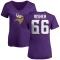 Women's Dalton Risner Name & Number Slim Fit T-Shirt - Purple