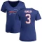 Women's Damar Hamlin Name & Number Slim Fit T-Shirt - Royal