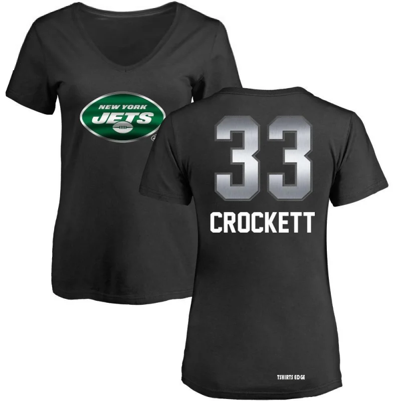 Women's Damarea Crockett Midnight Mascot T-Shirt - Black - Tshirtsedge