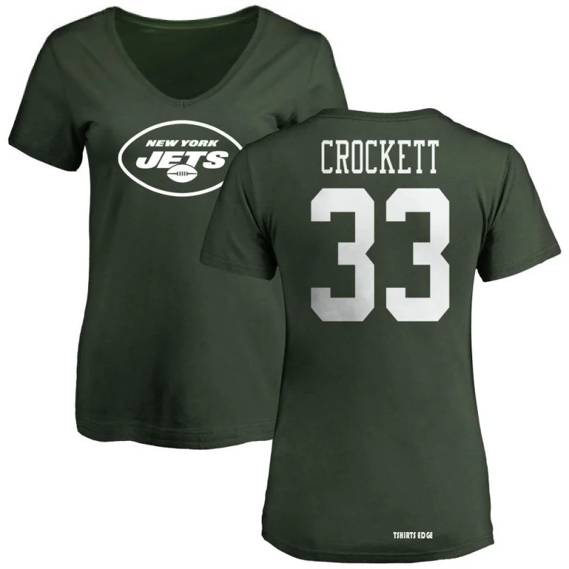 Women's Damarea Crockett Name & Number Slim Fit T-Shirt - Green