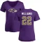 Women's Damarion Williams Name & Number Slim Fit T-Shirt - Purple