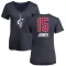 Women's Damian Jones Name and Number Banner Wave V-Neck T-Shirt - Navy