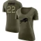 Women's Damien Harris Legend Salute to Service Scoop Neck T-Shirt - Olive