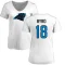 Women's Damiere Byrd Name & Number Slim Fit T-Shirt - White