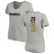 Women's Damontae Kazee Backer V-Neck T-Shirt - Ash