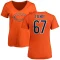 Women's Dan Feeney Name & Number Slim Fit T-Shirt - Orange