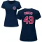 Women's Dan Winkler Name & Number T-Shirt - Navy