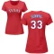 Women's Dane Dunning Name & Number T-Shirt - Red