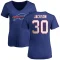 Women's Dane Jackson Name & Number Slim Fit T-Shirt - Royal