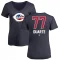 Women's Daniel Duarte Name and Number Banner Wave V-Neck T-Shirt - Navy