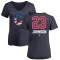 Women's Daniel Johnson Name and Number Banner Wave V-Neck T-Shirt - Navy