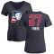 Women's Daniel Theis Name and Number Banner Wave V-Neck T-Shirt - Navy