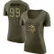 Women's Danielle Hunter Legend Salute to Service Scoop Neck T-Shirt - Olive