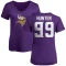 Women's Danielle Hunter Name & Number Slim Fit T-Shirt - Purple