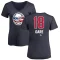 Women's Danny Gare Name and Number Banner Wave V-Neck T-Shirt - Navy