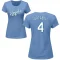 Women's Danny Tartabull Name & Number T-Shirt - Light Blue