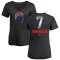 Women's Dansby Swanson Midnight Mascot V-Neck T-Shirt - Black