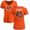 Women's Darien Harris Name & Number Slim Fit T-Shirt - Orange