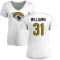 Women's Darious Williams Name & Number Slim Fit T-Shirt - White