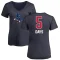 Women's Darius Days Name and Number Banner Wave V-Neck T-Shirt - Navy