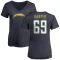 Women's Darius Harper Name & Number Slim Fit V-Neck T-Shirt - Navy