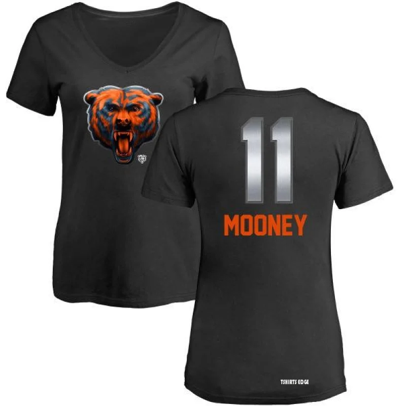 Women's Darnell Mooney Midnight Mascot T-Shirt - Black - Tshirtsedge