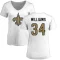 Women's Darrel Williams Name & Number Slim Fit T-Shirt - White