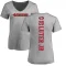 Women's Darrell Luter Jr. Backer V-Neck T-Shirt - Ash