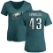 Women's Darren Sproles Name & Number Slim Fit T-Shirt - Green