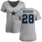 Women's Darren Woodson Name & Number T-Shirt - Ash